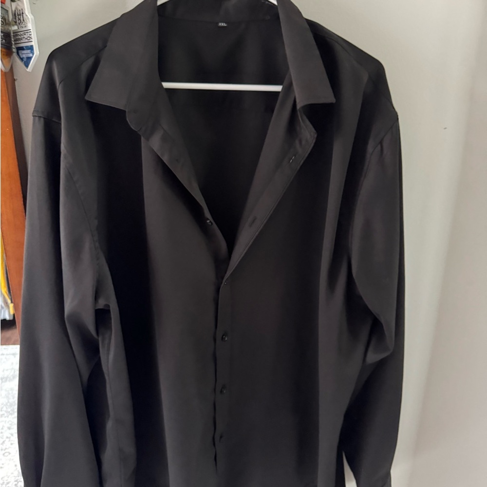 Classic Black Button-Up Shirt